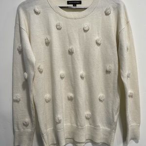 Banana Republic Cream Polka Dot Top Size Medium